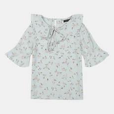 the day GiRLS 女童薄荷綠碎花罩衫 TGBL20302