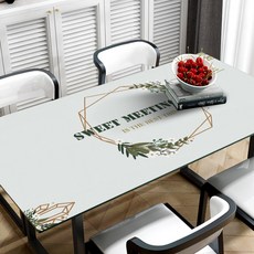마켓에이 북유럽감성 PVC 방수 식탁보 매트, TYPE9, 60 x 120 cm