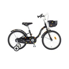 레스포 삼천리자전거 하이킥 어린이자전거 45.72cm + 조립쿠폰 세트, 블랙, 121cm, 1개