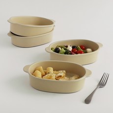 Bairim 焗烤盤, 4個, 柔和黃