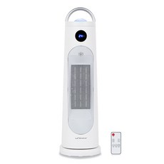 UnIMAX PTC 塔式低噪音情境燈遙控電暖風機, 白色, UMH-R1421MD