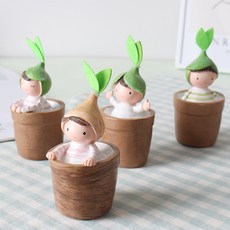 MORIANN 盆栽裡的小不點 幼苗娃娃套組, 混合色