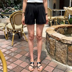 Chic Fox 女款Riu Riu後鬆緊腰抽褶運動褲