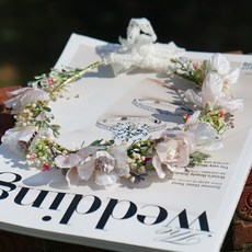 ALLIE FLOWER 飛燕草花冠, 奶油白