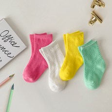 DRESSHOUSE 孩童素色中筒襪 4雙