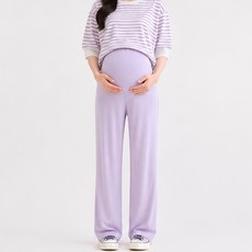 I CAN SIMPLE 女款直筒日常孕婦涼感長褲