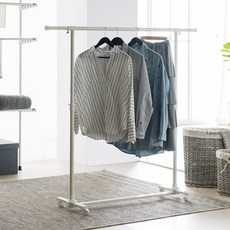 優質移動式衣架, 白色的