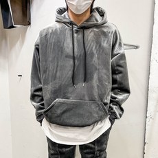 絲絨長袖連帽T恤 N088