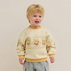 milkmile 暖暖熊 溫暖日 內刷毛 大學T恤