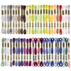 DMC 棉質繡線 25號 50色組, 1 到 164, 8m