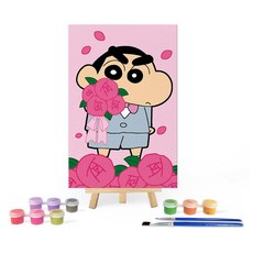 I LOVE PAINTING 蠟筆小新 DIY繪畫組, 1個, 蠟筆小新的告白