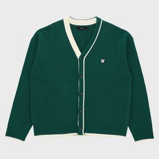 W.standard Wonderplace 男款撞色滾邊V領開襟衫 W4A64RBSC101