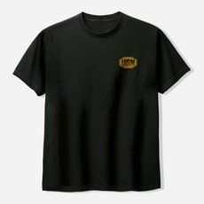 하이후 남여공용 통기성 팔각 USN 라운드 17수 반팔 티셔츠 순면