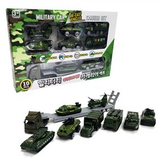Lee Jong Wook Toys 軍事壓鑄金屬汽車運輸車套組, 混色, 1個