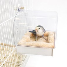 리프패럿 서랍식 외부 모이통 S, 화이트, 1개