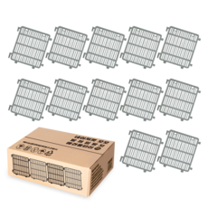 nature pet Momo 防卡腳寵物圍欄 12片, 灰色