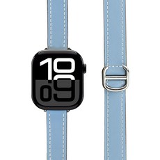 심플리로어 디버클 슬림 레더 스트랩, 스카이블루, 1개