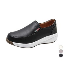 Picaso 女用舒適牛皮增高手工厚底鬆緊帶懶人鞋 1836