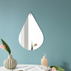 Onmom Company 簡約水滴浴室兩用玻璃鏡, 單一顏色