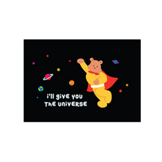 감성 아트웍 디자인캔버스 D 엔조이 키즈 라인 D-54 블랙홀로 떠난 슈퍼베어