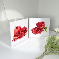스탠드 액자 풍수 싱그러운 석류 2종 세트 ta574, 1세트