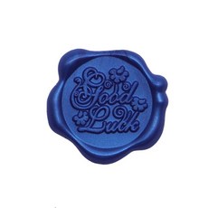 Mihwabujang 成品封蠟 火漆蠟 封口蠟 喜帖, 10個, 10 good luck 藍色