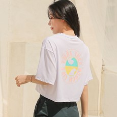 TUBE TREE 女款半短版寬鬆短袖防曬衣 B732