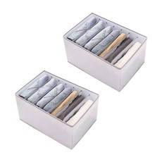 Euro Angel 分格整齊衣櫃收納盒, 灰色, 2個