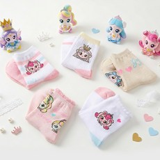 PremierFam 兒童奇妙萌可可愛中筒襪5雙組