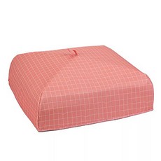 Market A 折疊式餐桌食物罩, 紅色格紋, 1個