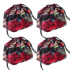 The Flow 方便好用布質野餐便當袋 010, 4個, 單一顏色