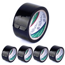 RIVER-GREEN Box Tape 黑色 40m, 5個