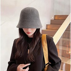 ROJI 데일리 니트 버킷햇 벙거지 모자