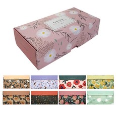 Pinkfoot 花朵印花橫式信封 8款 各12入, 混色, 1盒