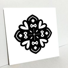 HTP 傳統圖案 磁磚 圓形紋 金屬裝飾 K0924 9206, 1個