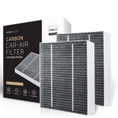hanafilter PM0.3 高級活性碳汽車空調濾網, 2個, K-34