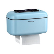 Primed & Simple 防水壁掛式面紙盒 H_RD_8, 藍色, 1個