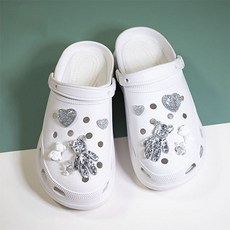 銀飾洞洞鞋鞋扣10件組