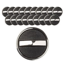 注塑迴力鏢三重組合鈕扣 21mm, 20個, 鎳