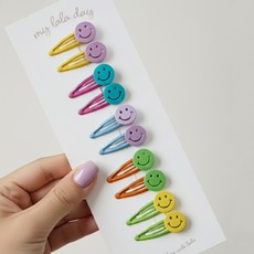 Kids Day Candy Smile 滴答髮夾 5款 x 2入組