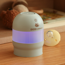DOS 인어드밴스 무선 젖병 쪽쪽이 쿠키베어 UV LED 살균 소독기 DS-100, 회색