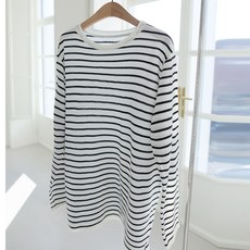 BBAE BBAE 女款圓領條紋針織T恤