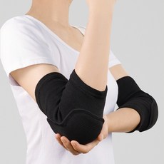 marketpia 舞蹈練習用品 護肘 芭蕾護肘墊 2入, 黑色