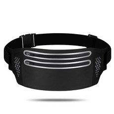 戶外運動健身跑步慢跑瑜伽腰包腰帶臀包, 黑色