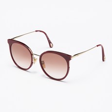 끌로에 선글라스 CH-0060SK, GRADIENTBROWN + SOLIDBORDEAUX, 1개