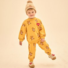 Care Bears New Kids On 兒童可愛溫柔愛心熊半高領刷毛上下套裝