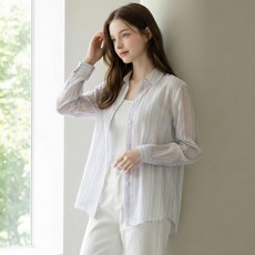 BURU N JUDY 女款多色條紋襯衫 BOSESH504B