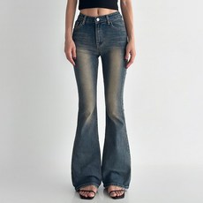 Lalaon 女款 短版/基本/長版 靴型復古水洗牛仔褲 TSP3132