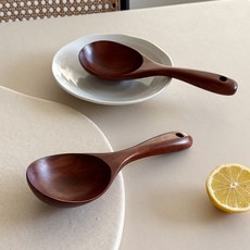 NICOTT 木製圓形泡麵湯匙, 單一顏色, 2個