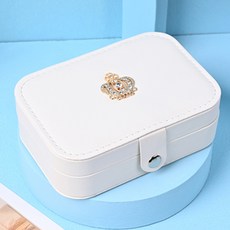 JCP女性皇冠珠寶化妝包 白色, 1個